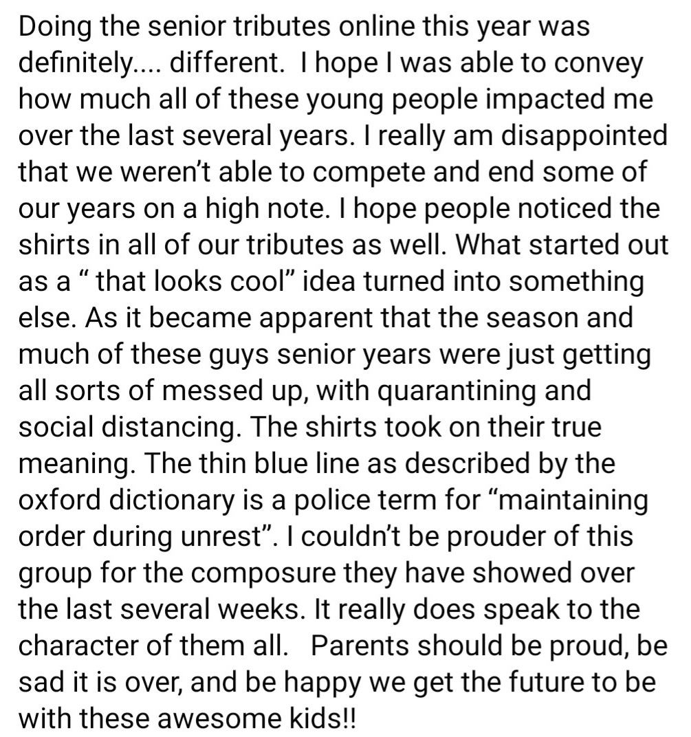 mstmboystrack's tweet image. Thank you seniors! 
#effortoverego #ThinBlueLine