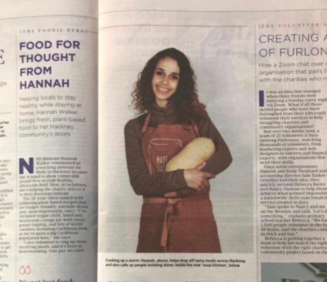 <a href="/NELFT/">North East London NHS Foundation Trust (NELFT)</a> Waltham Forest dietitian, Hannah Walker supporting her local community. Brilliant stuff. #NELFT #communityspirit #WalthamForest #whatdietitiansdo