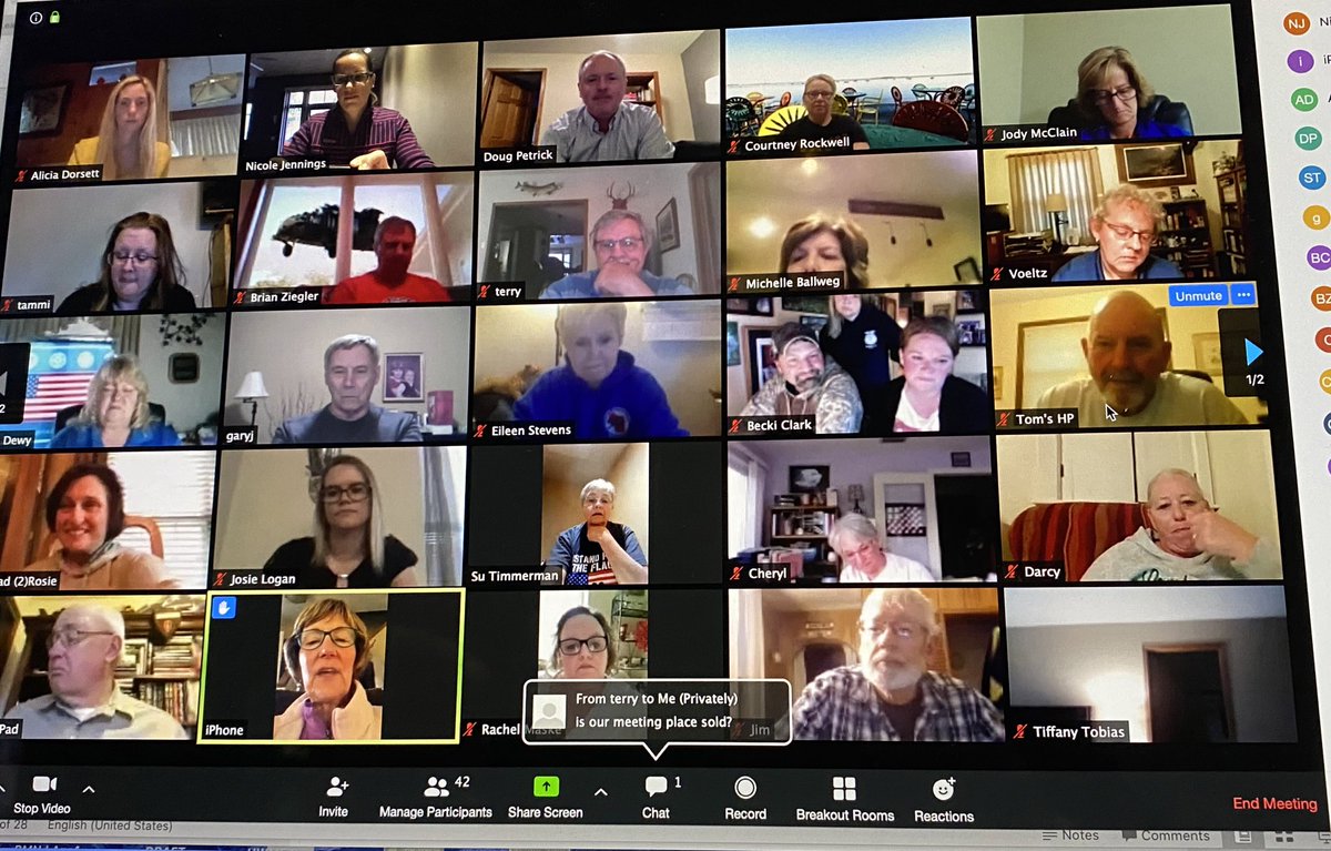 BadgerFlightWI's tweet photo. We were so happy to see our volunteers tonight for our monthly (virtual) meeting. https://t.co/nNCQe7E4Pk