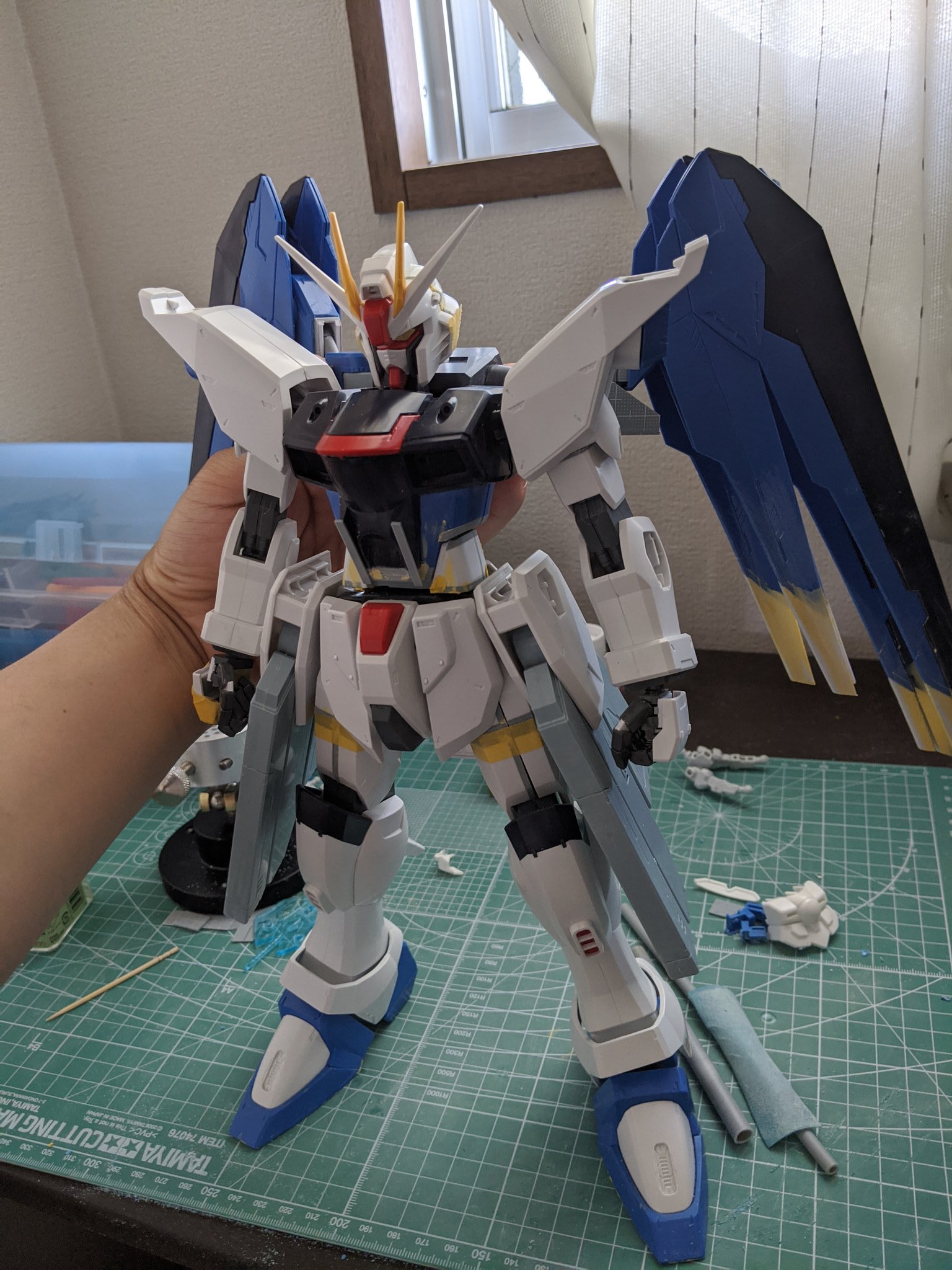 Pumi 1 60フリーダム自分好みに改造してかなり化けた ガンダム三昧 ガンプラ T Co Wbci4i66sl Twitter
