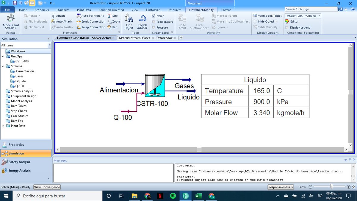 jose010297's tweet photo. Simulación del reactor principal en la producción de Ácido Benzoico por oxidación de Tolueno.
Equipo
De Alba Flores Moira Leilani
Rios Novoa José Ramón
#MIV2020AT5 https://t.co/WVoUWHVHO7