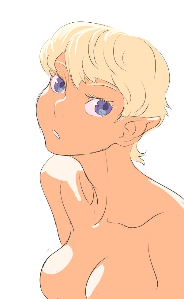 A little practice elf to warm up a little. Trying to get ahold of the flow of my lines and all that ? 
