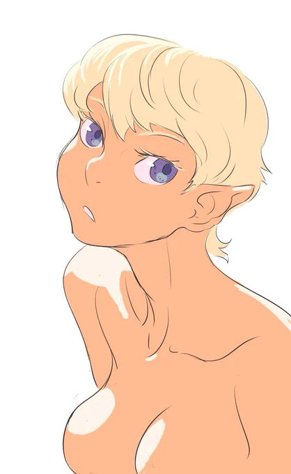 A little practice elf to warm up a little. Trying to get ahold of the flow of my lines and all that ? 