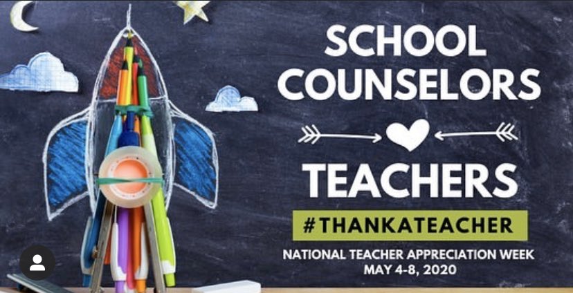 Appreciative of teachers and all they do for students! #TeacherAppreciationWeek2020