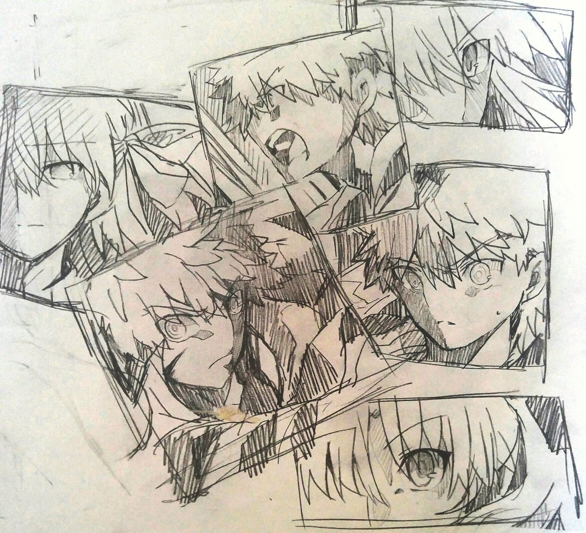 士郎って感情が大きくなるほど目がアーモンド型になる気がするってだけの落書き(゜ω゜)
ヒロインは比較で描いた← 