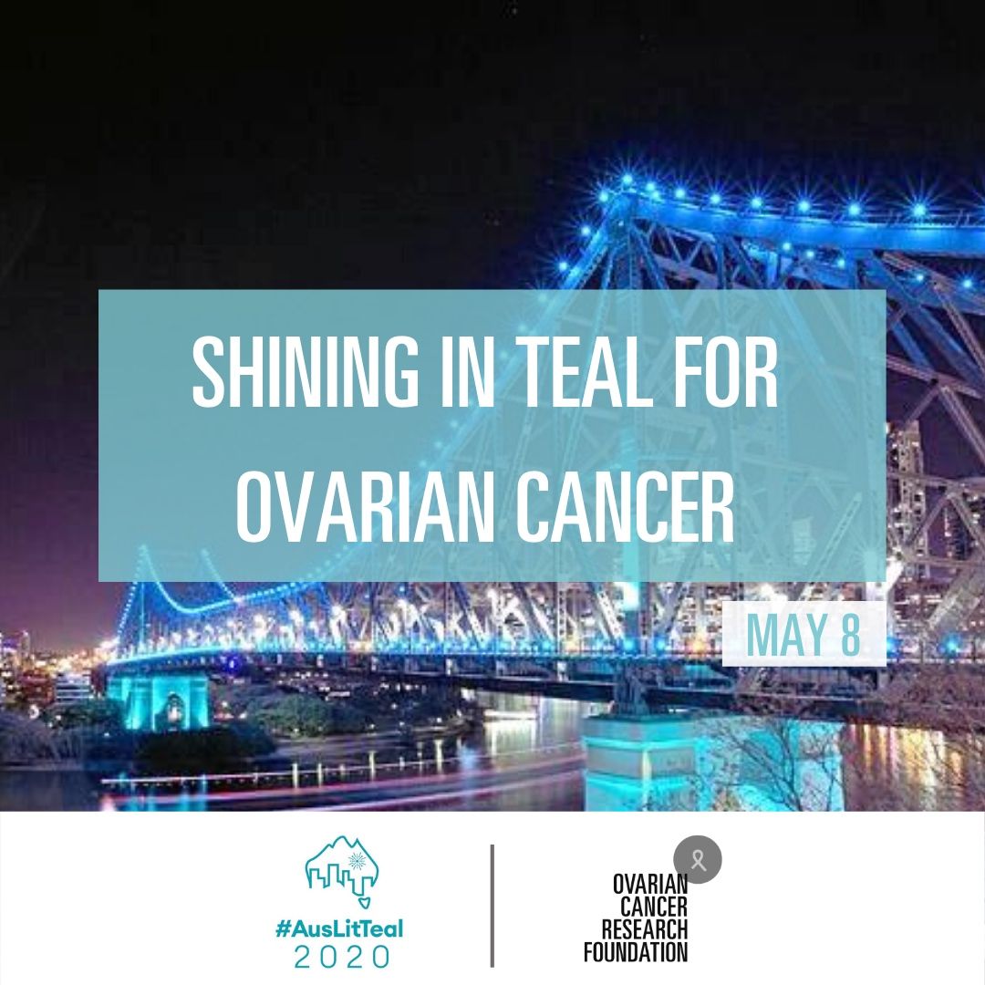 auslitteal's tweet photo. #AusLitTeal2020 campaign kicks off tonight with the #storystbridge lighting up in teal raising much needed public awareness for Ovarian Cancer.
#worldovariancancerday #worldovariancancerday2020 #WOCD #WOCD2020 #teallights #citylights #ovarian https://t.co/0zKCopfPYD