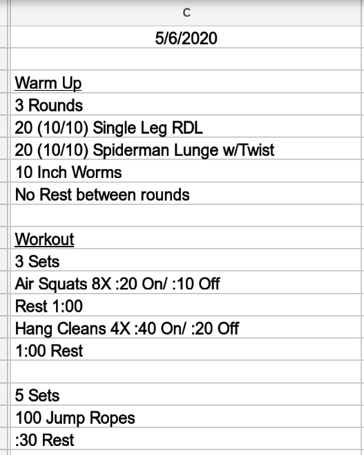 Coachbull11's tweet photo. Today's workout and my legs have been dead most of the day. #fit #beginnerscrossfit #tryingnewthings https://t.co/wT1n0aNQ4i