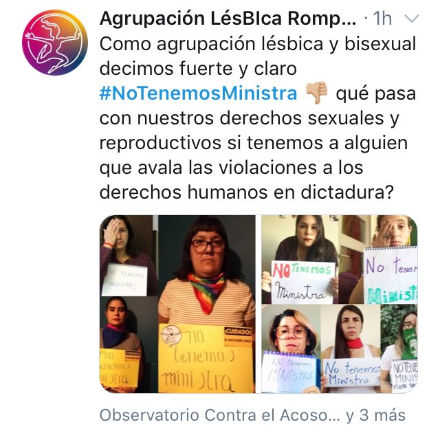 supernova_2020's tweet photo. #NoTenemosMinistra Dicen las féminas de esta agrupación lesbica y hablan sobre “violacion a los DDHH” las mismas que piden Aborto Libre Gratuito y Seguro #Descaradas #Feminazismo @AgrupalesbicaRS https://t.co/T0xiGqVXan
