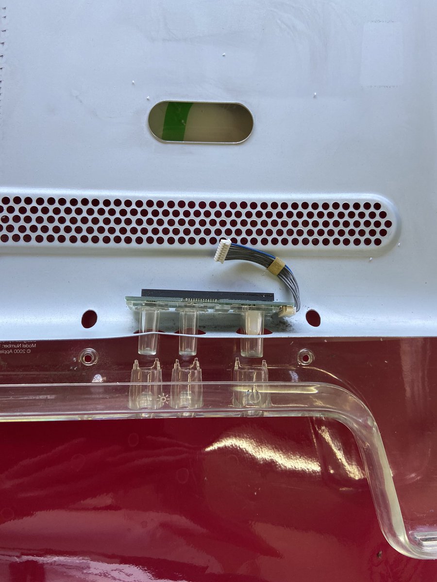 foryouueki's tweet image. これでも、いいかな？
でも分解掃除の途中だから最後で使えなくなったりしたら....

＃MacＧ4  #Apple  #レトロpc 
#Appleモニター