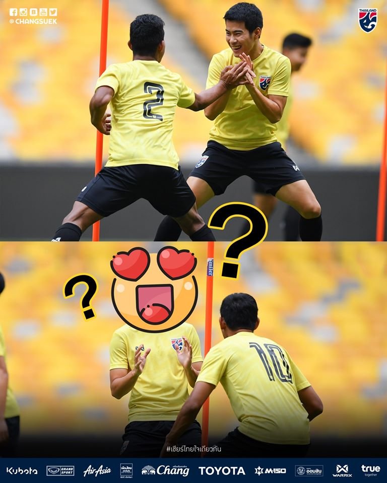 Changsuek_TH's tweet photo. #ChangsuekGames แฟนพันธุ์แท้ต้องไม่พลาด!!!!
รู้ไหมครับ รูปที่มีอิโมจิ 😍 ปิดอยู่คือทัพช้างศึกคนไหน!!
ถ้ารู้แล้ว Comment มาที่ใต้โพสต์นี้ครับ 😁😁
#เชียร์ไทยใจเดียวกัน #TogetherAsOne #TogetherAsOneTheMemory #บอลไทย #ฟุตบอลไทย #นักฟุตบอลทีมชาติไทย #Thailand #Football #FAThailand https://t.co/XvwsAUlnJa