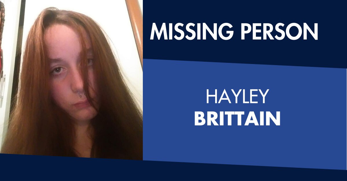 VictoriaPolice's tweet photo. Have you seen Hayley Brittain? 

The 19-year-old was last seen in the vicinity of the Dandenong Hospital on May 3.

📞Dandenong Police Station on 9767 7444.
🔗https://t.co/52NsYabzXP https://t.co/pEaGBoS8zF