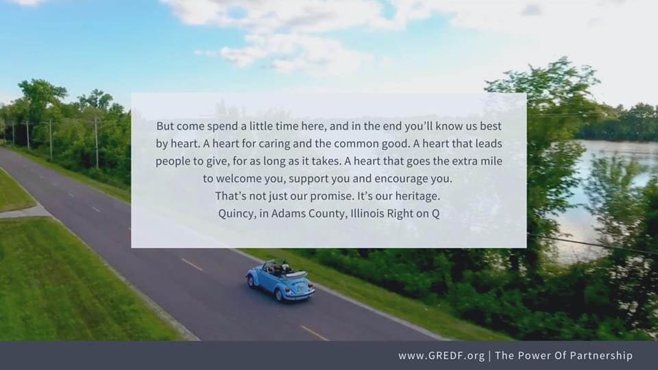 GREDFnews's tweet photo. Happy Economic Development Week! Highlighting community strength &amp; Power of Partnership, thanking our partners. 

@RightonQuincy Adams Co. @quincychamber @TheDistrictQcy 

Grateful for the work we do together for Adams Co. IL

#EconDevWeek #EDW2020 #AdamsCountyTogether #RightOnQ https://t.co/QoyUcU9TcP