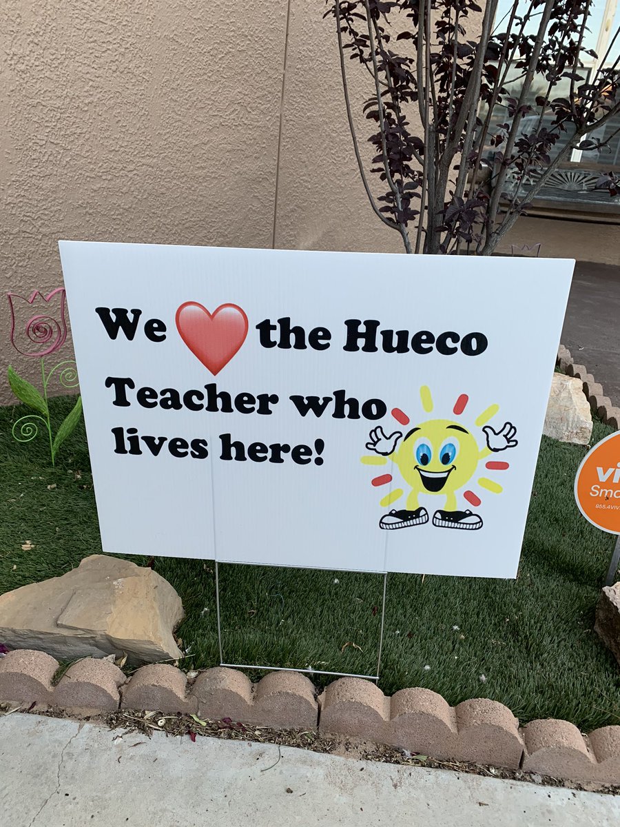 Late post: Thank you so much to our admin. I loved the gift the sign and the gesture. It is truly gratifying to feel appreciated #TeacherAppreciationWeek2020