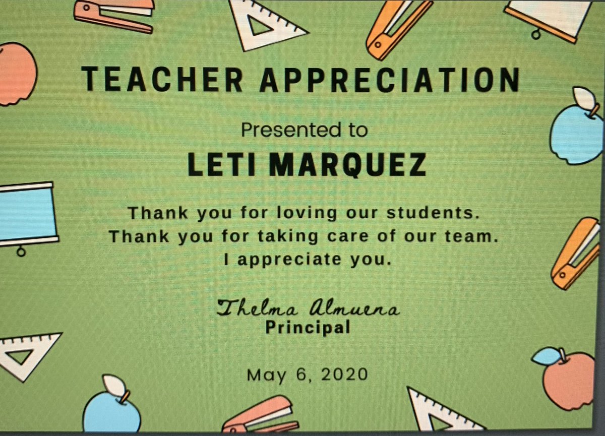 Thank you Ms. Almuena for the kind words. <a href="/Columbia_VVUSD/">Columbia Elementary</a> #TeacherAppreciationWeek