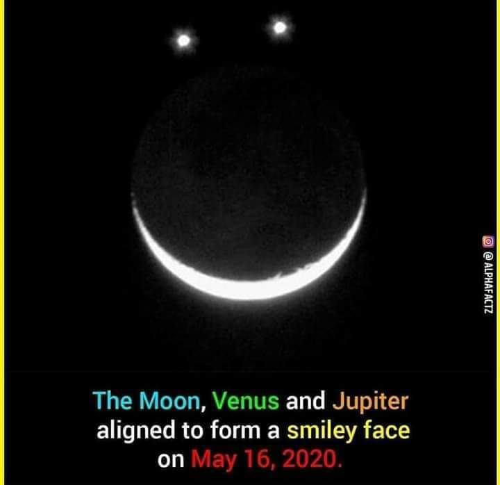 Bellie On Twitter The Moon Jupiter And Venus Will Form A Smiley Face On May 16 Is That You Koro Sensei Assassinationclassroom Https T Co 528oarrl2o