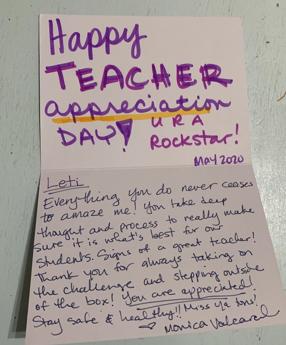Loved getting this thoughtful letter from my good friend Monica 💕✉️. <a href="/Columbia_VVUSD/">Columbia Elementary</a> <a href="/MrsValcarcel/">Mrs. Valcarcel</a>