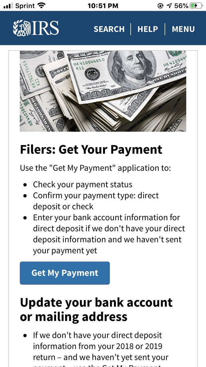 If you haven’t received your stimulus payment visit irs.gov today!