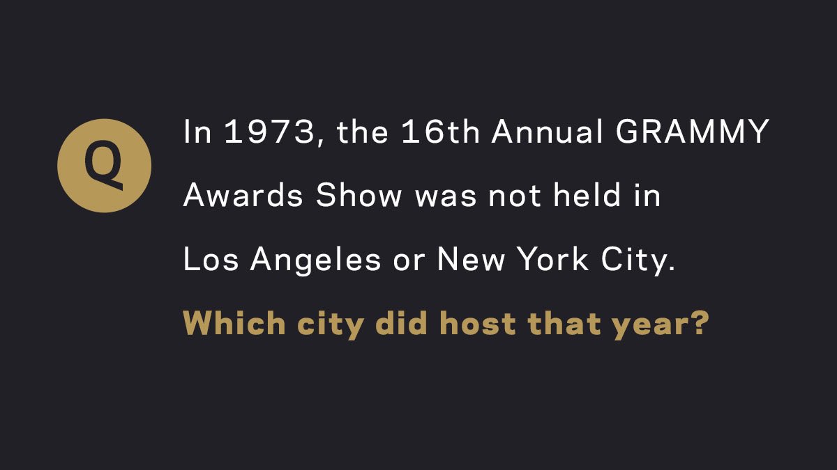 RecordingAcad's tweet photo. Name the city. 🏙 #GRAMMYTrivia https://t.co/1Dc0ihBhpM
