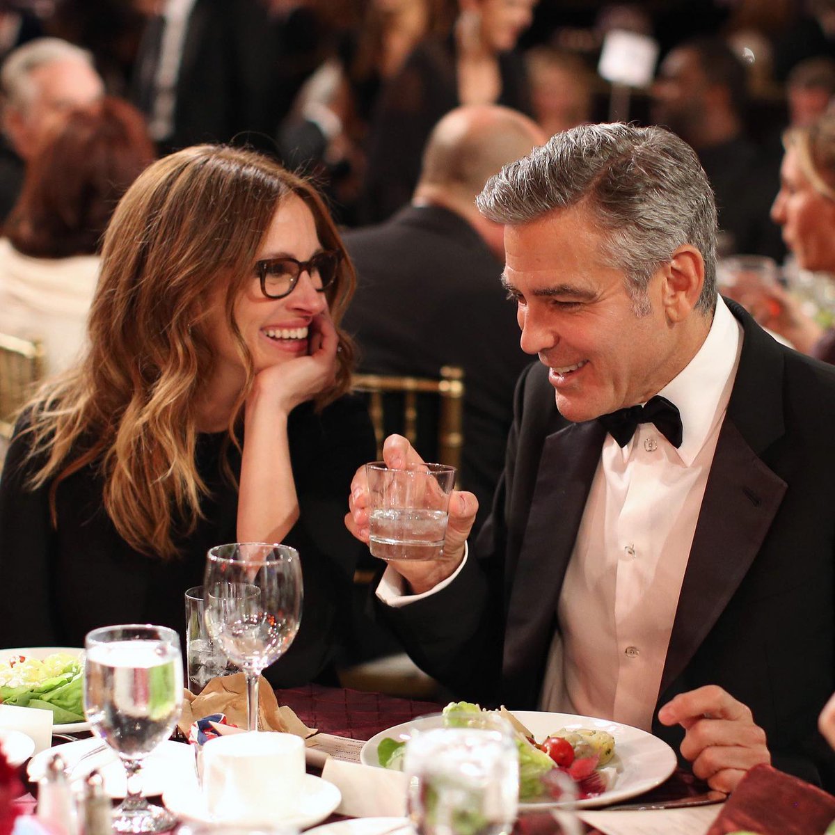 enews's tweet photo. We'd cross 11 oceans to find a friendship like this. ❤️ Happy birthday, George Clooney. https://t.co/YkPpP7Bm0e