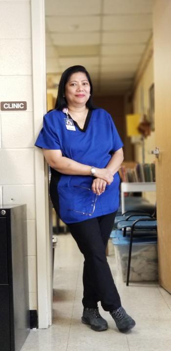 This nurse "Sofia Salazar" is cute enough to stop your heart and skilled enough to restart it!@DunnES_AISD <a href="/sfds930/">Sofia Salazar</a> We 💘 You!