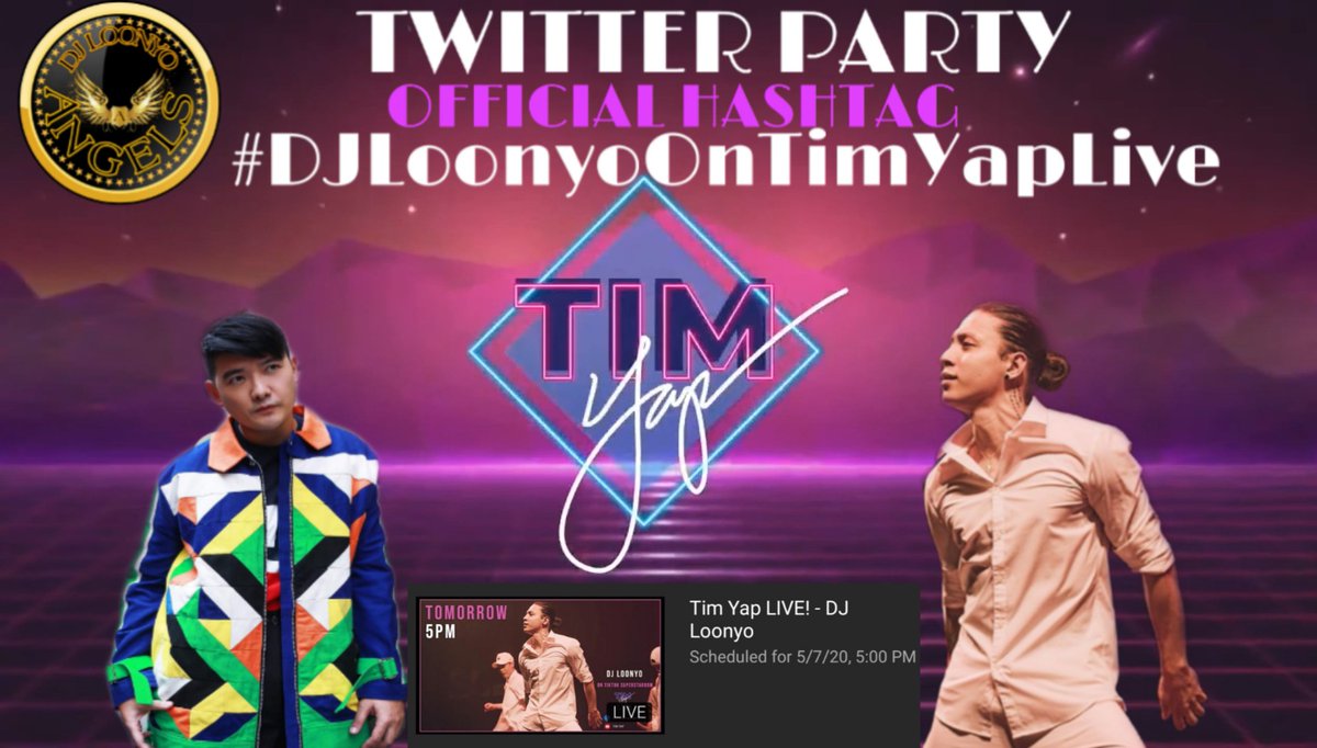 DJLoonyoAngels's tweet photo. Let us support Tim Yap and DJ Loonyo later. Tweet our official hashtag for today. 

JOIN IN OUR 
TWITTER PARTY
FOR DJ Loonyo 

TWEET.
RETWEET.
ENJOY.

#DJLoonyoOnTimYapLive https://t.co/XGWassUyMY