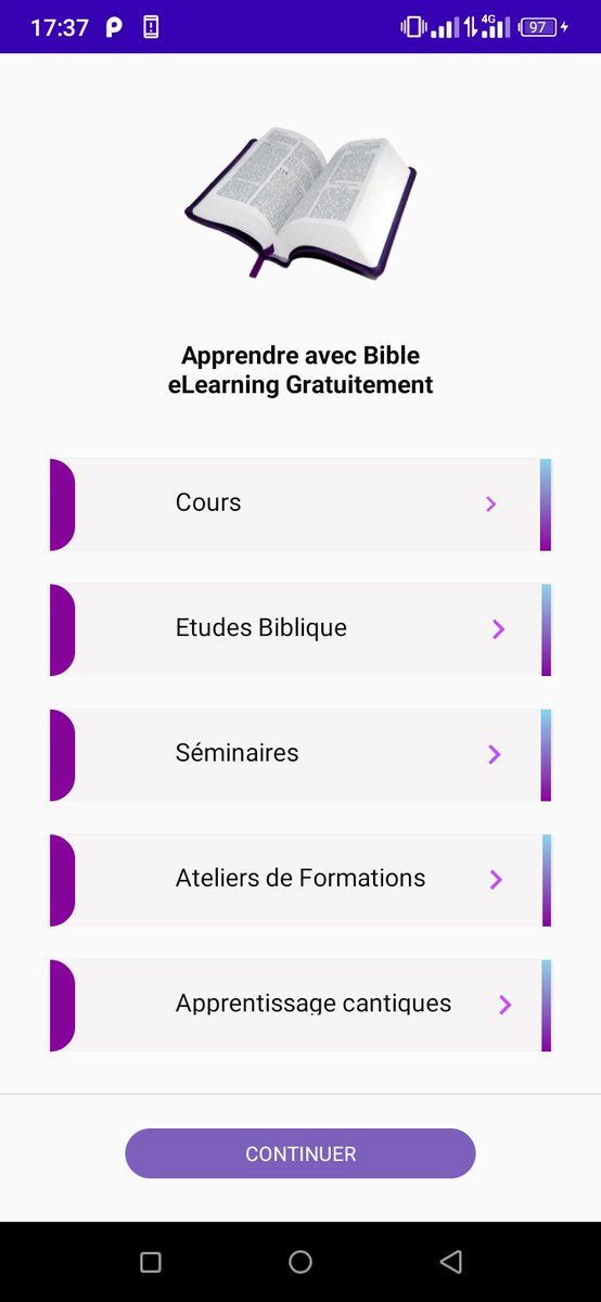lovelineso's tweet photo. Salut salut voici la suite des interfaces de l'application d'apprentissage de la parole de Dieu en ligne : Bible eLearning.
Vous remarques et suggestions seront les bienvenues 🙏
#xcodepath # androidpath20k20 #elearning #BibleeLearning # CaParleDev https://t.co/lm8MLPfHtg