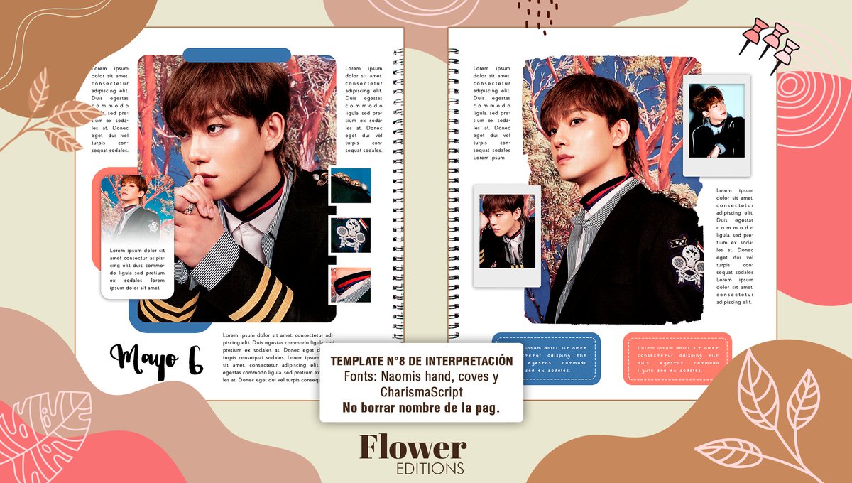 ›   Template N° 8 de 𝑰𝒏𝒕𝒆𝒓𝒑𝒓𝒆𝒕𝒂𝒄𝒊𝒐́𝒏 © <a href="/Pikaitochu/">Kaito.</a>
⠀⠀Fonts: Naomis hand, CharismaScript y Coves

Solo en PSD: bit.ly/2zf1dyM

Si te gusta o descargas recuerda dejar un MG o un RT.