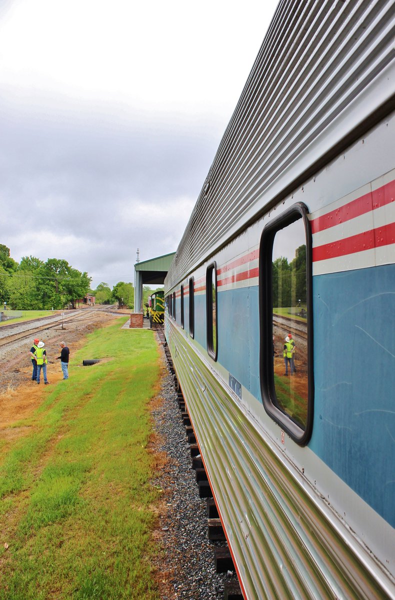 AlexanderNRHS's tweet photo. Our Museum's latest acquisition-the #SilverRestaurant has arrived! Join the cause and help our restoration efforts with this 1948 dining car and many other historic projects-https://t.co/5KzEHJsaqG #SENGSM #CatCoNC #MakingLivingBetter #My828 #Amtrak #GivingTuesdayNow https://t.co/P6TbtD1otk