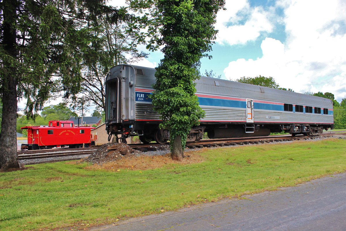 AlexanderNRHS's tweet photo. Our Museum's latest acquisition-the #SilverRestaurant has arrived! Join the cause and help our restoration efforts with this 1948 dining car and many other historic projects-https://t.co/5KzEHJsaqG #SENGSM #CatCoNC #MakingLivingBetter #My828 #Amtrak #GivingTuesdayNow https://t.co/P6TbtD1otk