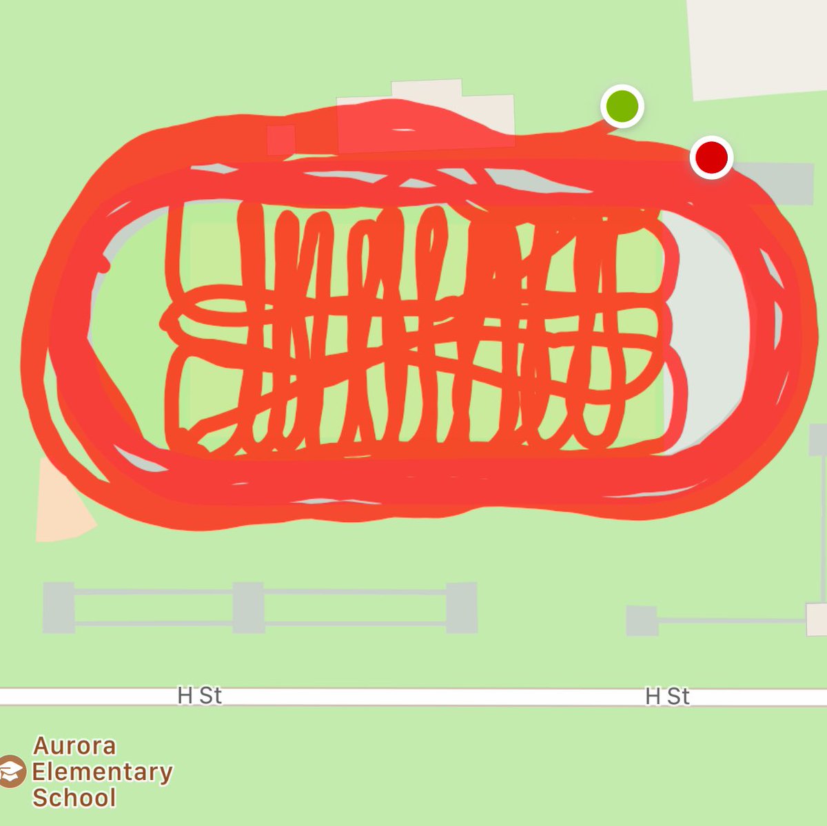 JessGallagher77's tweet image. Maybe had to liven up my walk on the track by also walking the yard lines &amp;amp; hash marks on the FB field.
@AuroraMiddlePE