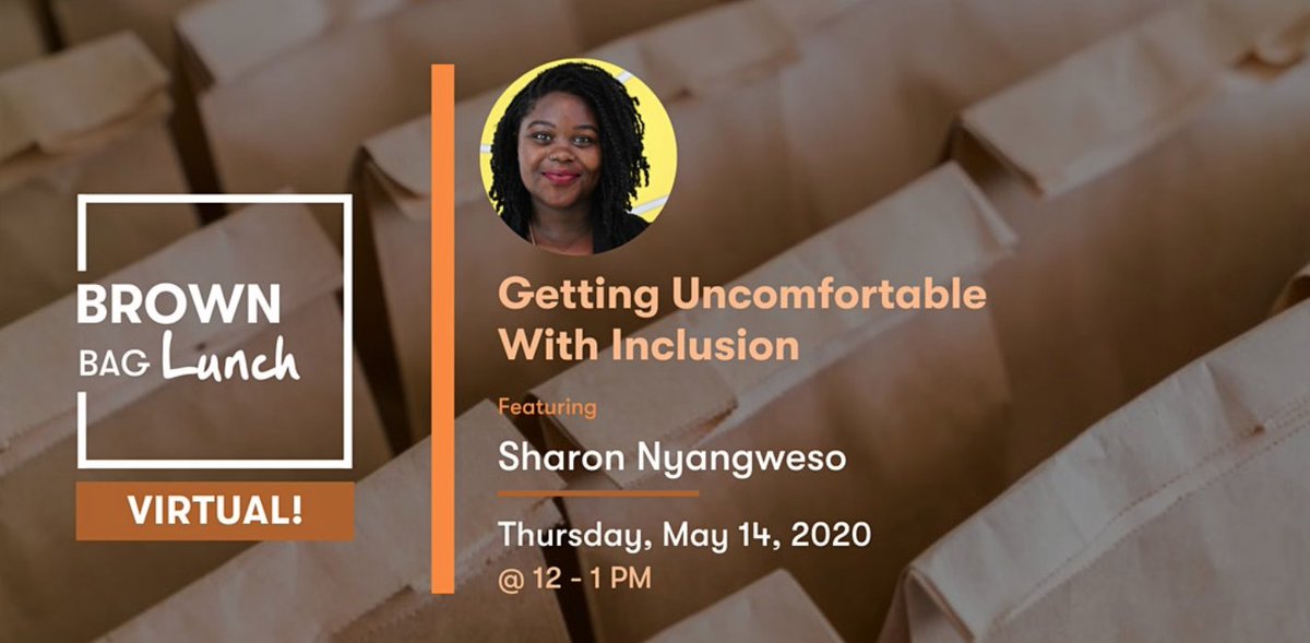Next week I’ll be hosting a Brown Bag Lunch with <a href="/HubOttawa/">Impact Hub Ottawa</a> on Embracing (and Getting Uncomfortable With) Inclusion in #DigitalWork. So if you’ve been thinking and #VirtualEvents + #WFH and who you’re missing or not designing for - Join me on May 14th: bit.ly/2W7Oo2a