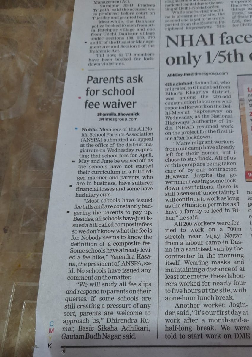 Volunteers1371's tweet photo. Due to collusion in UP same school fees is substantially lesser in Delhi, however it is is very high in Noida why this loot in Noida only. Haven't you given them land on throw away price @CeoNoida @dmgbnagar @tejpalnagarMLA @PankajSinghBJP @dr_maheshsharma @CMOfficeUP @PTI_News https://t.co/F5oTuA9wQ6
