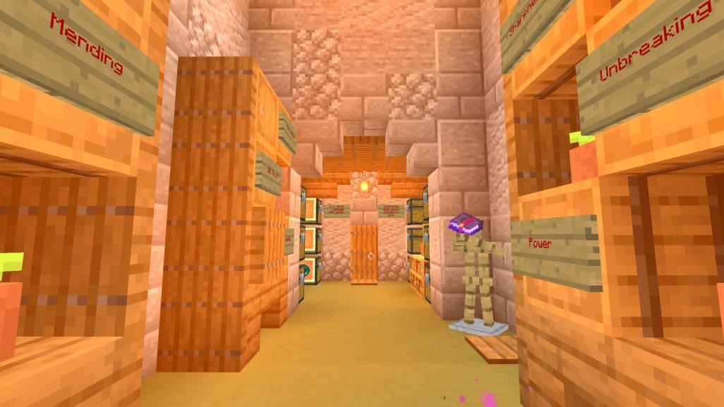 EvercraftMCPE's tweet photo. SPOTLIGHT! The talented @haley6michelle &amp; her stunning bookshop located within out realms shopping district, selling Enderchests, Bookshelves, EnderPearls &amp; Bottle ‘o Enchanting 

#EverCraftRealm #Minecraft #Bedrock #Multiplayer #ShoppingDictrict #MinecraftBuilds #MinecraftRealms https://t.co/Lmu53P2E3s