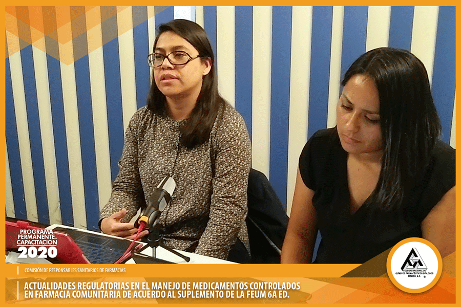 ColegioQFBMex's tweet photo. La QFB Evelin Pulido, la QFI Consuelo Rosas y el QFB Jorge Acosta nos dieron a conocer las actualidades regulatorias con base al suplemento de la FEUM 6ta. edición, así como los nuevos lineamientos regulatorios revisados en acta de verificación. https://t.co/RwbYI2d1IY
