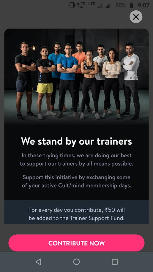 PruthveshwarS's tweet photo. So, you @BeCureFit are asking customers to "donate" so that you will be able to "support" your trainers. That's strange cuz you are still doing your Ad campaigns across websites &amp; also not stopping d "Masterclasses" w/ big-shot celebrities. Where do your priorities lie?
#curefit https://t.co/XlNjJonN6F