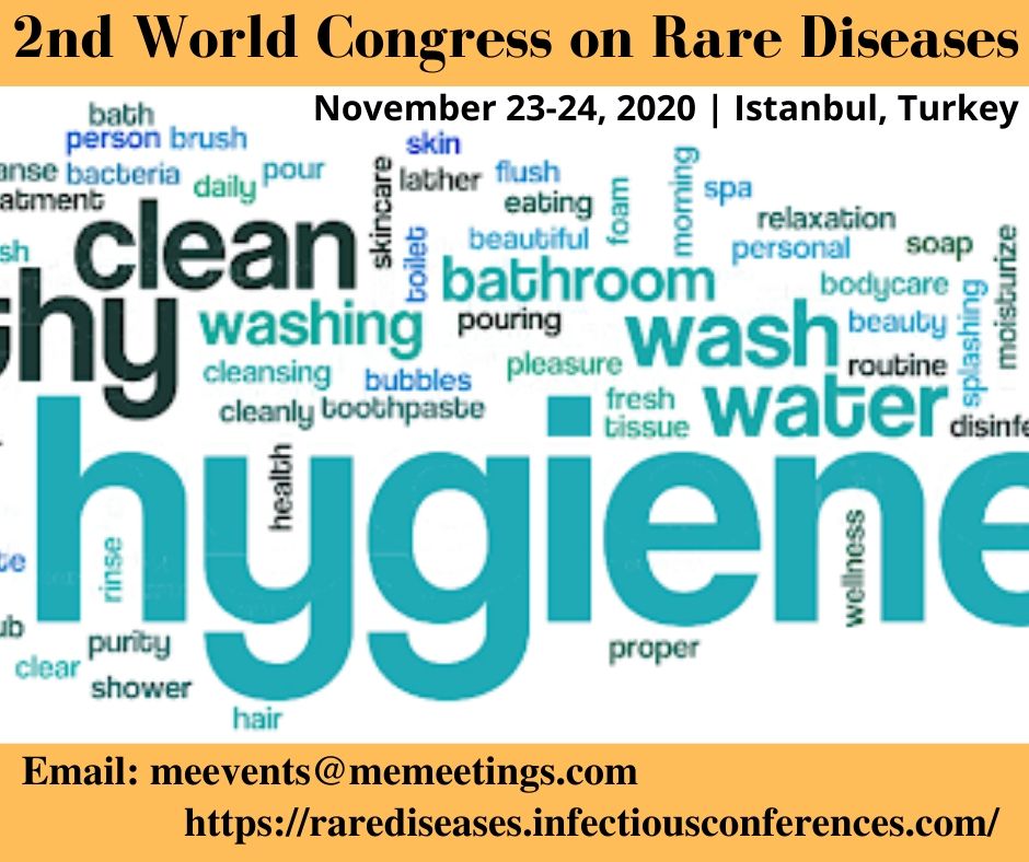 Spread of #gastrointestinal and other #infectiousdiseases is affected by #Hygienehabits as well as the frequency of people's #socialinteraction frequent #handwashing help halt the #spread of other infectious diseases
Email: meevents@memeetings.com
#WorldRareDiseases2020