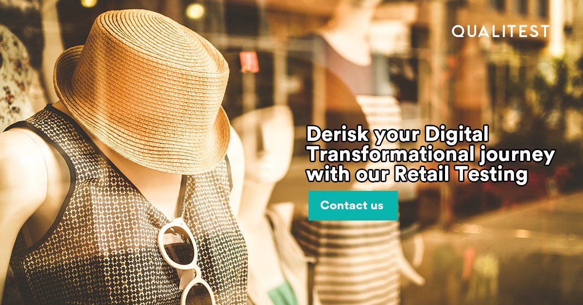 Qualitest's tweet image. Is seamless online customer experience your major concern?
Reach out to the #RetailTesting experts to derisk your #digitaltransformation. 
Contact us bit.ly/2yzha2J