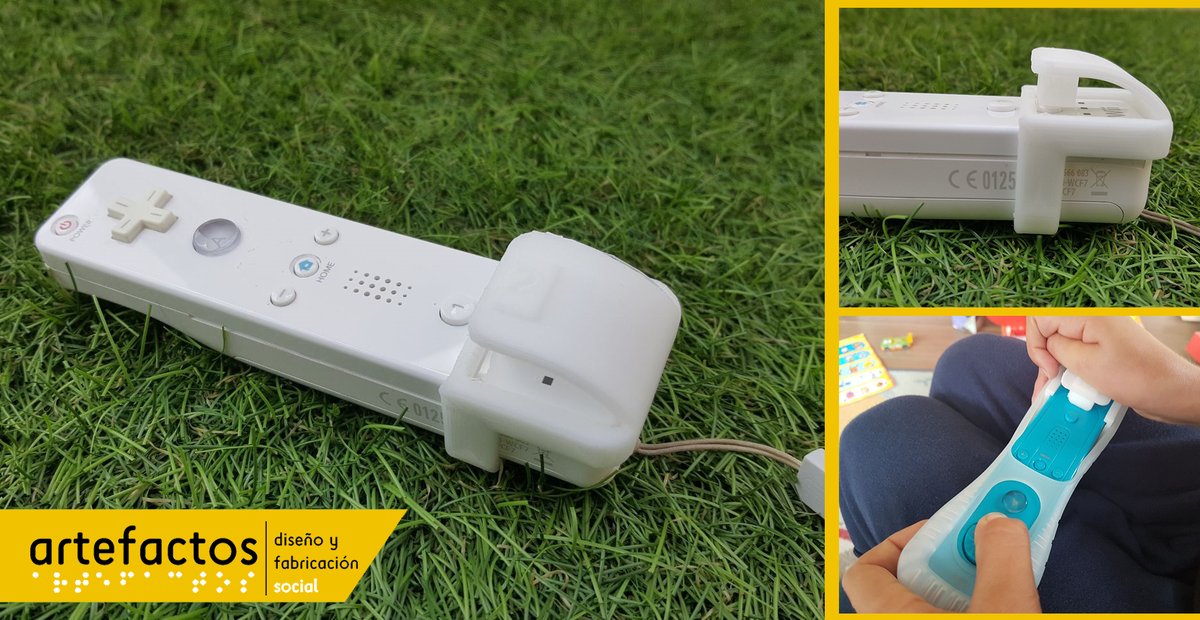 artefactos_org's tweet photo. El #modelado digital y la #impresión3D permiten realizar adaptaciones muy útiles para usar día a día en actividades rehabilitadoras o lúdicas. 

#Jugar en #confinamiento es más imprescindible que nunca.

#autonomía #3Dprint #SuperMario #PP3D #design #tech4all #diversidad https://t.co/IceHXdMPmY