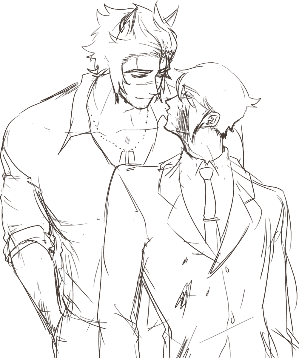 Some more Settphel sketches.
Mechanic Phel assigned to Sett's avalon and maybe mafia!Settphel??? Got inspired by Shin and Noi from Dorohedoro akjsdfasdf