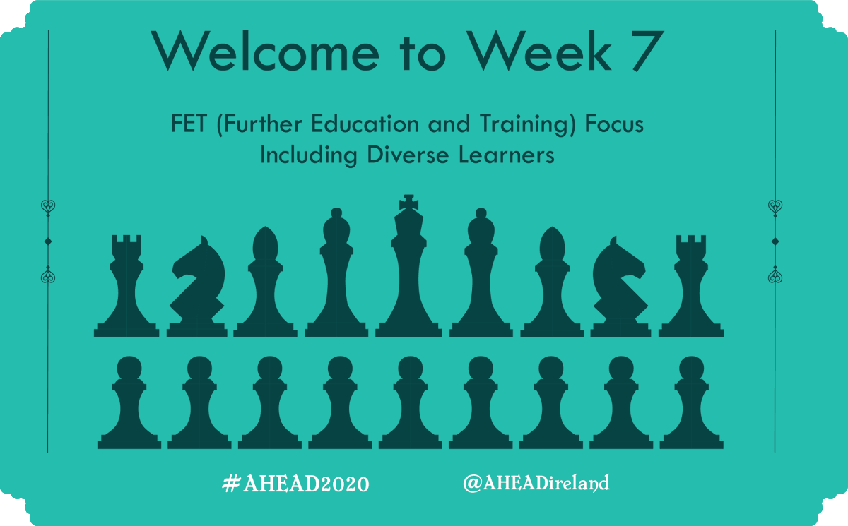 aheadireland's tweet photo. All the pieces on the board need to work together to win. #FET #FETPractice focus and #Inclusion #DiverseLearners This Friday #AHEAD2020 the players are @msmaryquirke, @mccartpm, @Carcher_PD & Dr Stephen OβNeill & Carol Neenan. Register https://t.co/9JpS9HxxcZ https://t.co/UHr91dhBTH