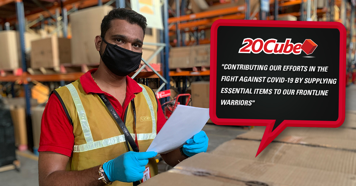 20CubeGroup's tweet image. #20Cube joins fight against #COVID19 by supplying essential items to the frontline warriors without any delay as the movement of the cargo can be tracked using #MyHubPlus, a smart app offering #SupplyChain visibility.

Connect2: enquiries@20cube.com or 91 98925 21619