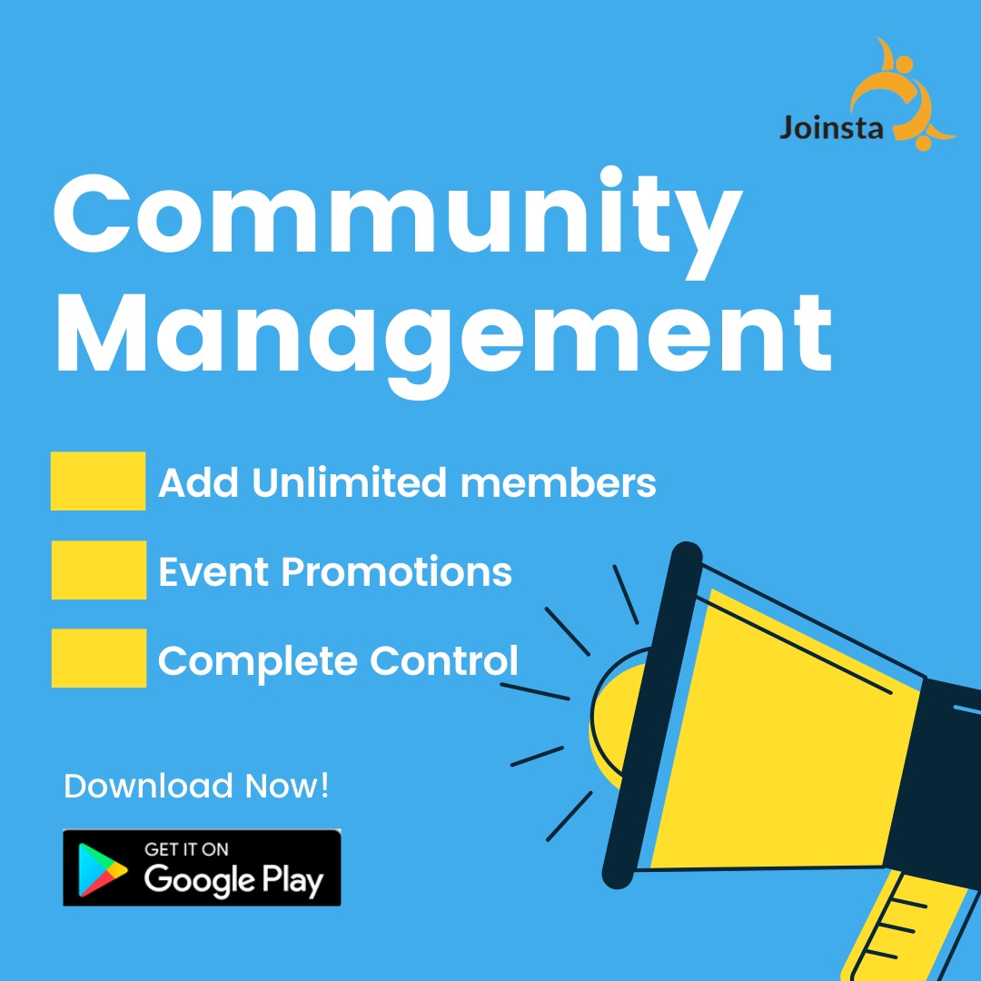 JoinstaLearning's tweet photo. Make the communication of your #community or association structured and keep everyone updated.

On the #Joinsta app create a group of more than 5000 people for absolutely no cost and manage your group #communication easily. 

Download now: https://t.co/XkeQVk8oDM https://t.co/8JffpqqTu8
