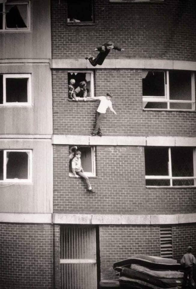 The good old days before  playstations and iphones fucked everyone up