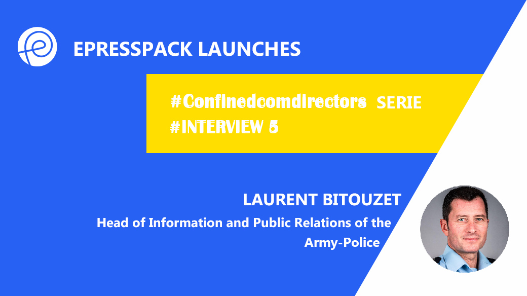 epresspack's tweet photo. "It’s always difficult to respond to emotion with a rational explanation"
Laurent Bitouzet, Head of Information and Public Relations at @Gendarmerie.The #CONFINEDCOMDIRECTORS series by @ePressPack & @CometEntreprise continues https://t.co/jCgdplS8tn https://t.co/S1TzTyckqi