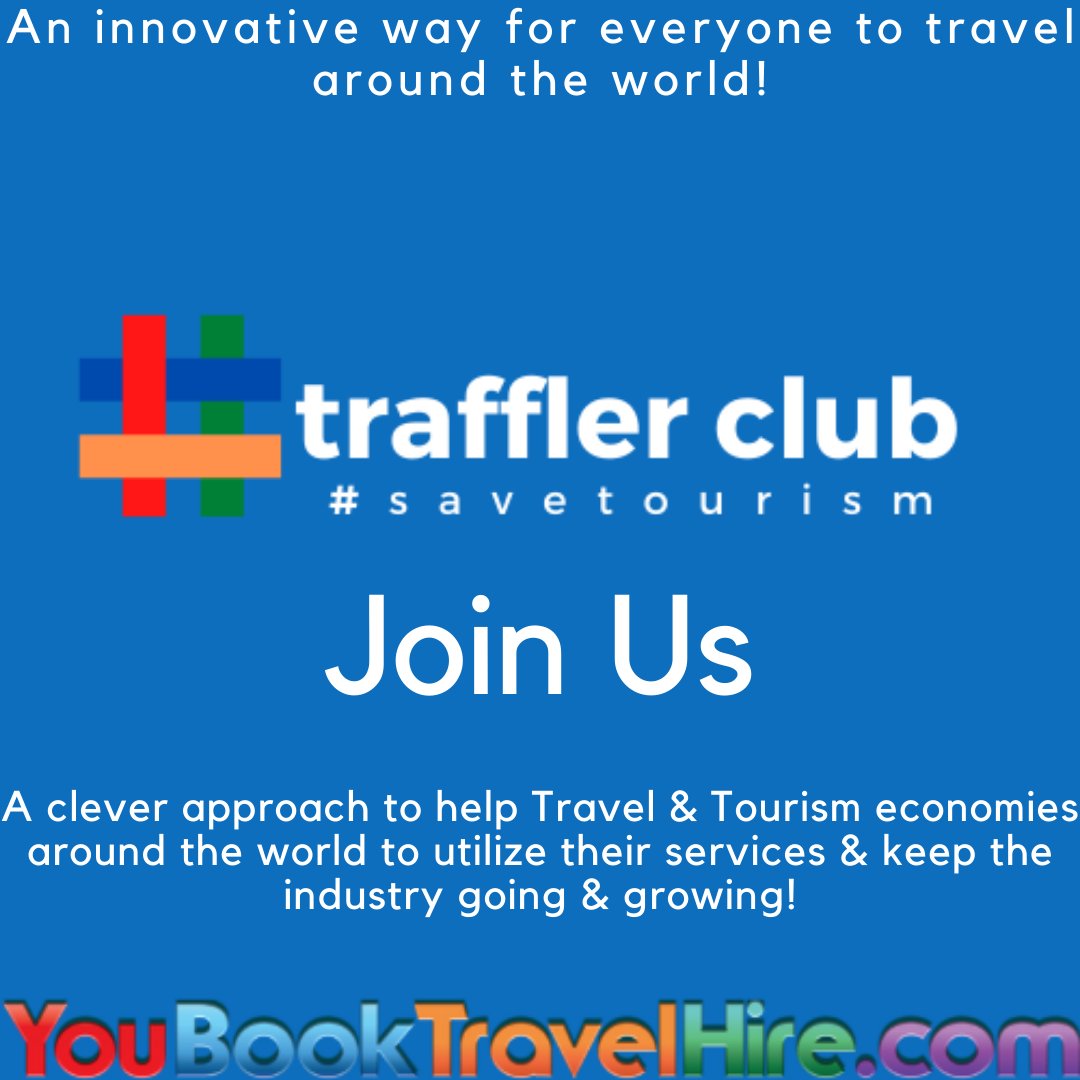 YouBookTravel's tweet photo. Do You Want To Travel Around The World And Look For Your Next Dream Destination? Join Us https://t.co/1HVPcn5Bgi 
Meet &amp; Welcome #trafflerclub! 
#traffler #trafflerclub #savetourism #letsmeetagainsoon #travel #tourism #vacations #holidays #trips #tours https://t.co/EnrgXxrQXH