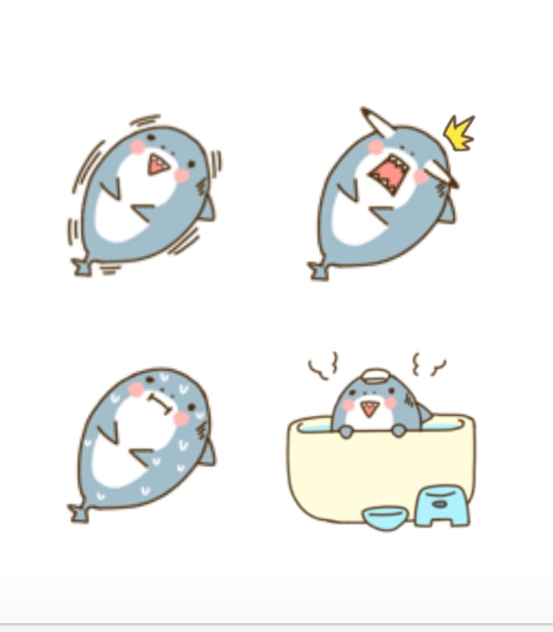 とっしー先輩 絵文字版 イラスト Illustration Illustrator サメ 鮫 Shark Sharklover 可愛い Cute 動物画 コザメちゃん Lineスタンプ T Co Kwvpshu5vz Twitter