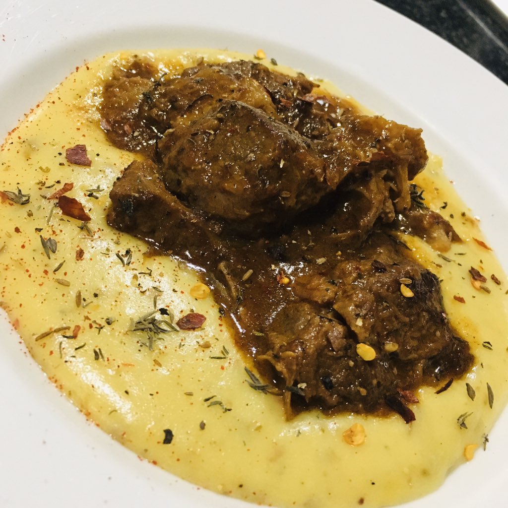 KIYK_zm's tweet photo. Tumeric potato purée with an Asian twist served with a slow cooked beef stew.
#KIYK #DeliciousDinners #KateInYourKitchen #ChefsOfZambia #FoodIsBae https://t.co/ZwiAMmbyR1