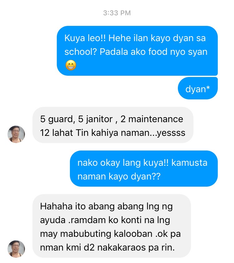 TinToniza's tweet photo. Hi guys!!! This kuya Leo, guard natin sa CEU gp and lv. Mag 3 months na sila sa school and hirap din sila tas di pa sila nakakauwi. If bet nyo and kaya nyo din po mag donate para sakanila, contact kuya Leo nalang. Let's help them!! ❤️ https://t.co/UmlMgKXN9n
