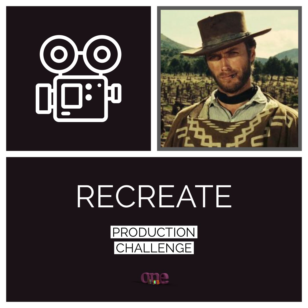 This is our favourite production challenge so far! Recreate a scene from a film of your choice 🎥 Think about camera angles, distance, framing, mise-en-scen, editing, sound etc. Good luck 👌