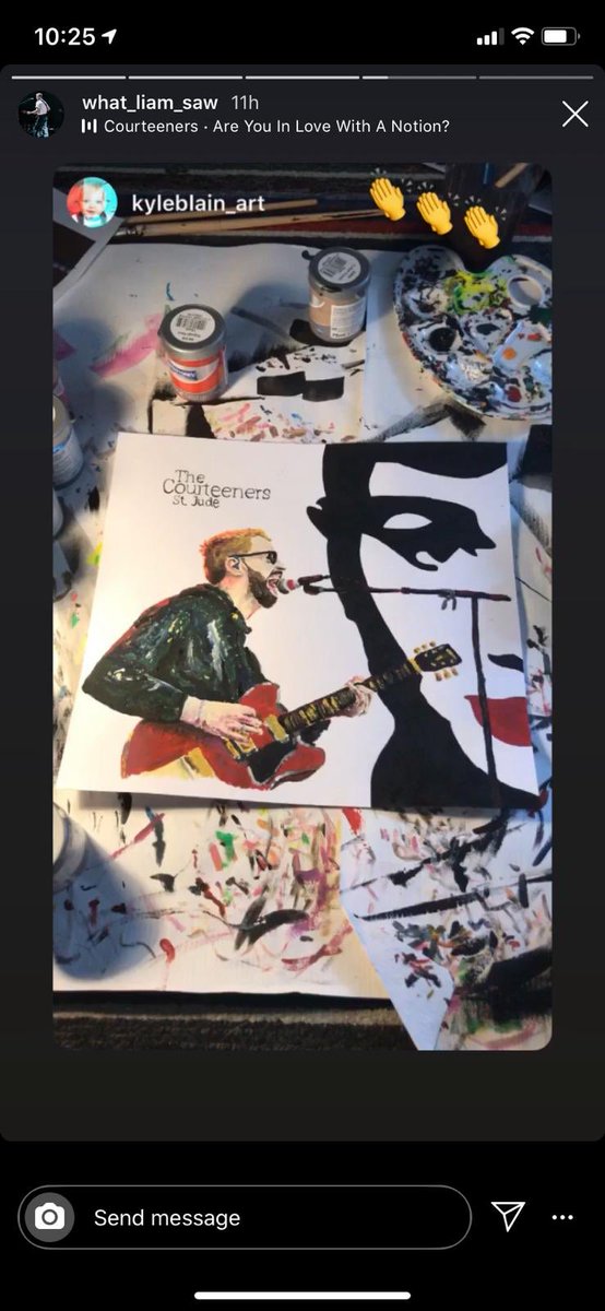 LornshillCA's tweet photo. One of our senior pupils Kyle had his artwork shared by the lead singer of the Courteeners 👏🏻👏🏻 Great to see his hard work recognised, well done! https://t.co/grYImqiIgt